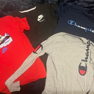 Nike & Champion boys t shirts